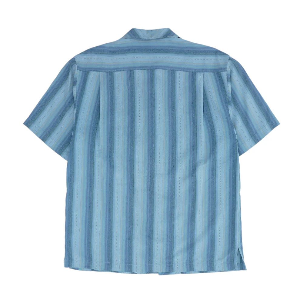 Blue Striped Short Sleeve Button Down - Image 2