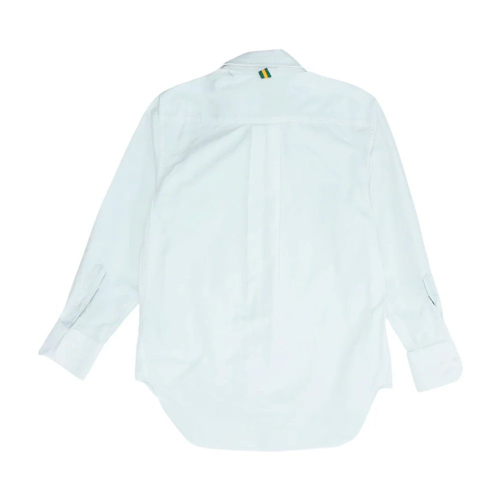 White Solid Long Sleeve Button Down - Image 2