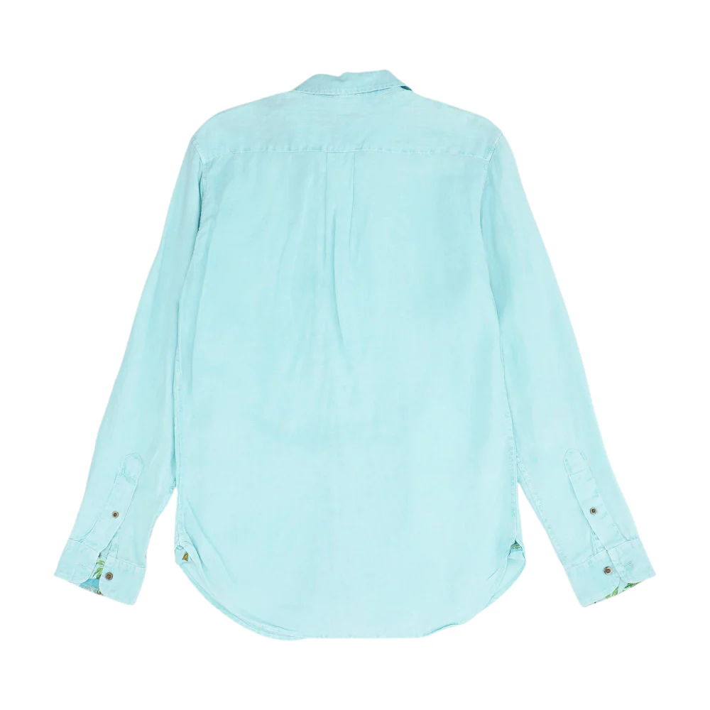 Green Solid Long Sleeve Button Down - Image 2