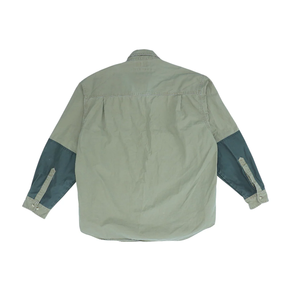 Gray Color Block Outdoor Button Down - Image 2