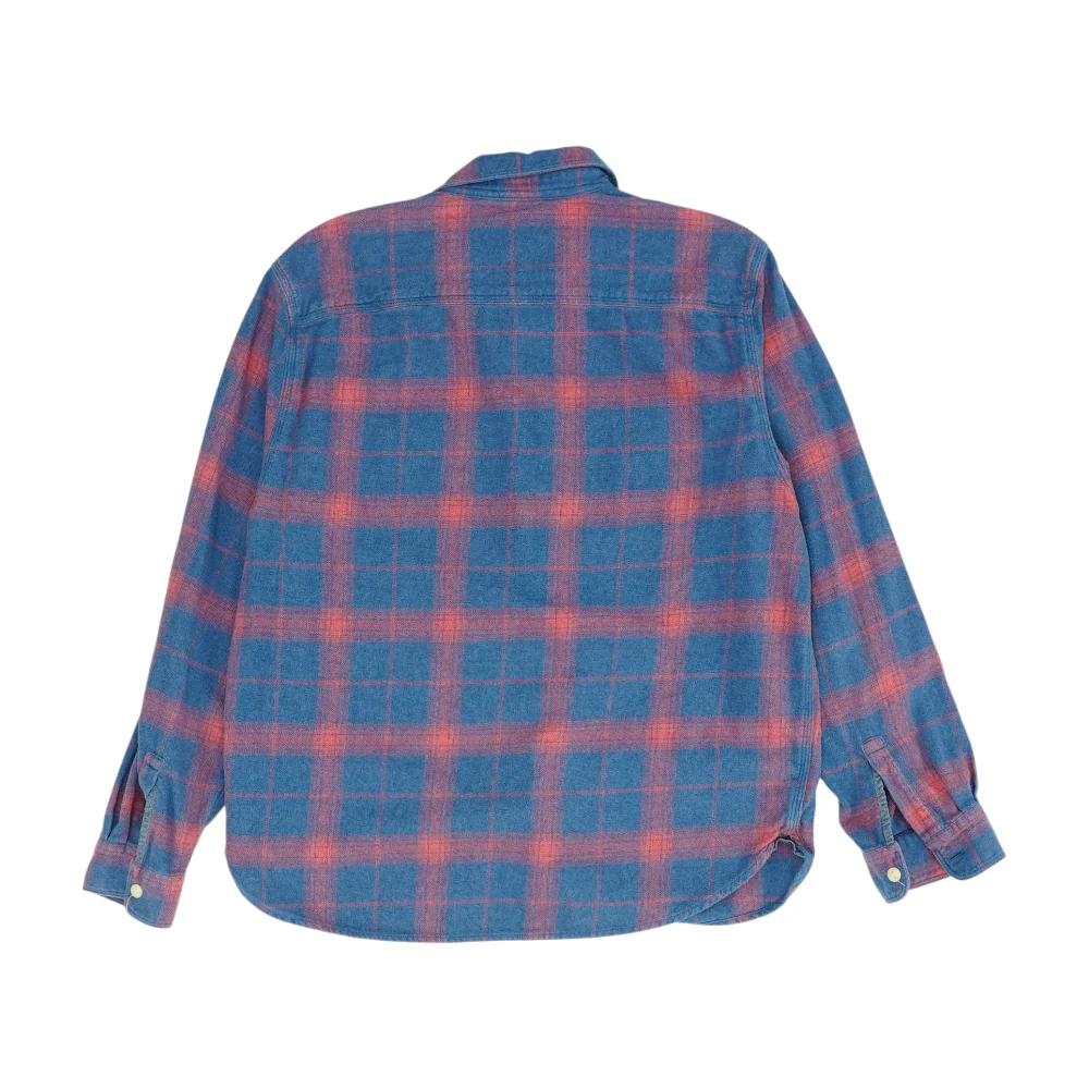 Blue Plaid Flannel Button Down - Image 2