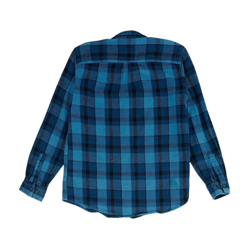Blue Plaid Flannel Button Down - Image 2