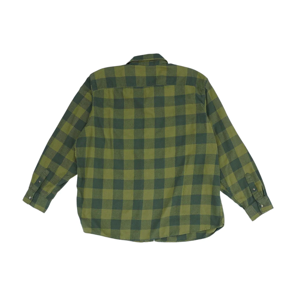 Green Check Flannel Button Down - Image 2