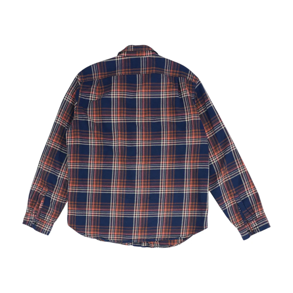 Orange Plaid Flannel Button Down - Image 2