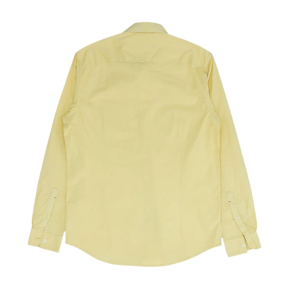 Yellow Solid Long Sleeve Button Down - Image 2