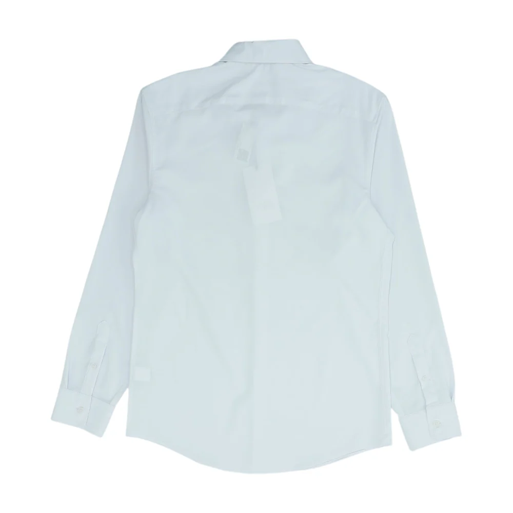 White Solid Long Sleeve Button Down - Image 2