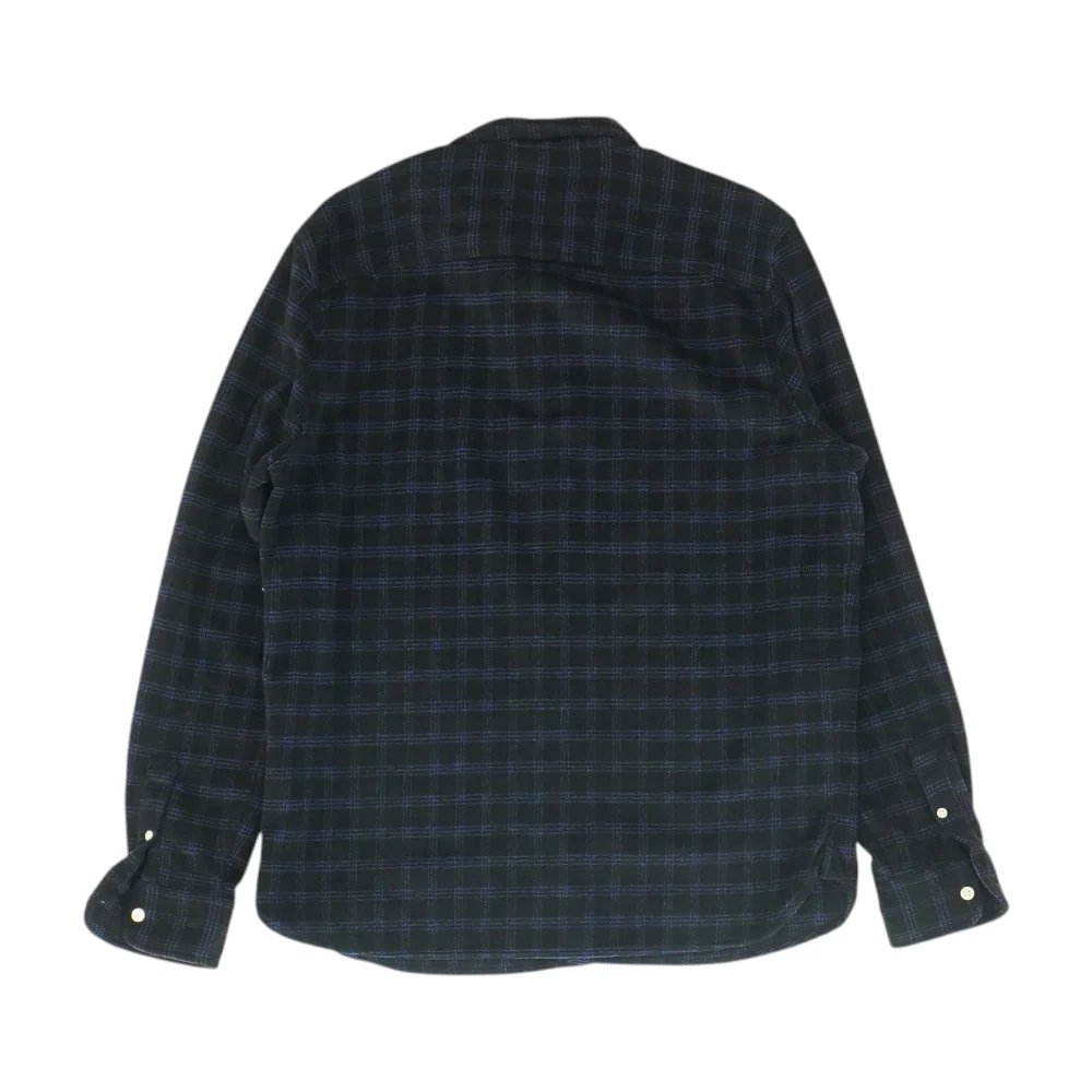 Black Plaid Flannel Button Down - Image 2