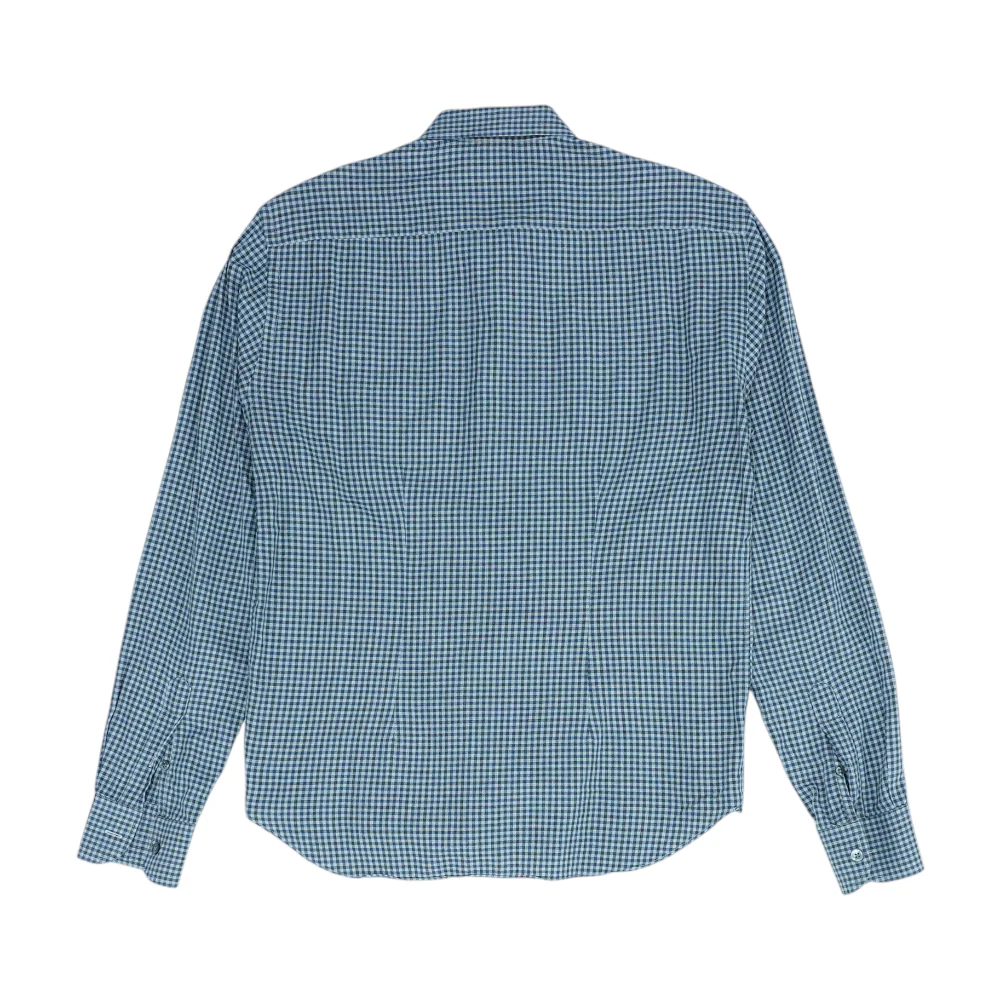 Navy Check Long Sleeve Button Down - Image 2