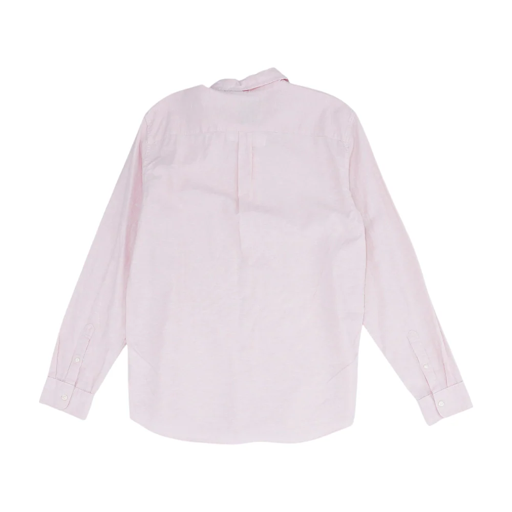 Pink Solid Long Sleeve Button Down - Image 2