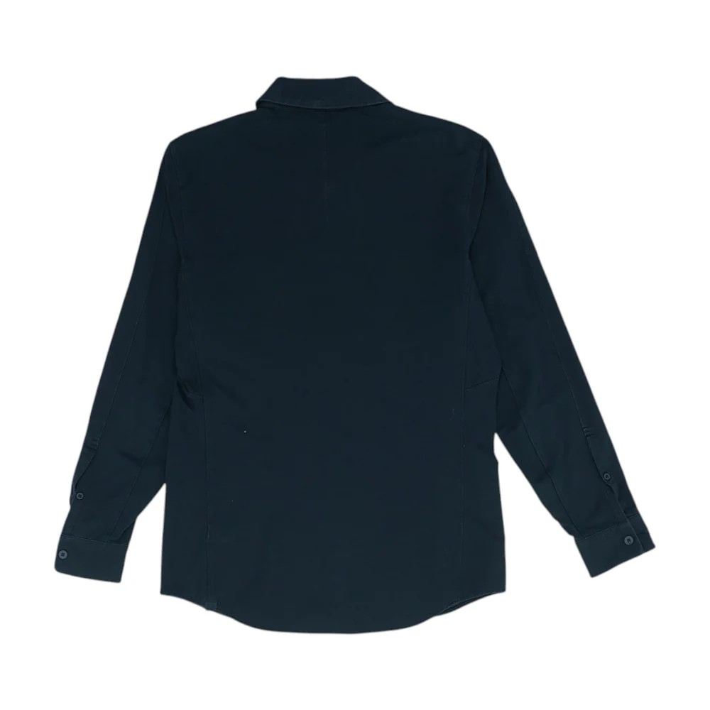 Black Solid Long Sleeve Button Down - Image 2
