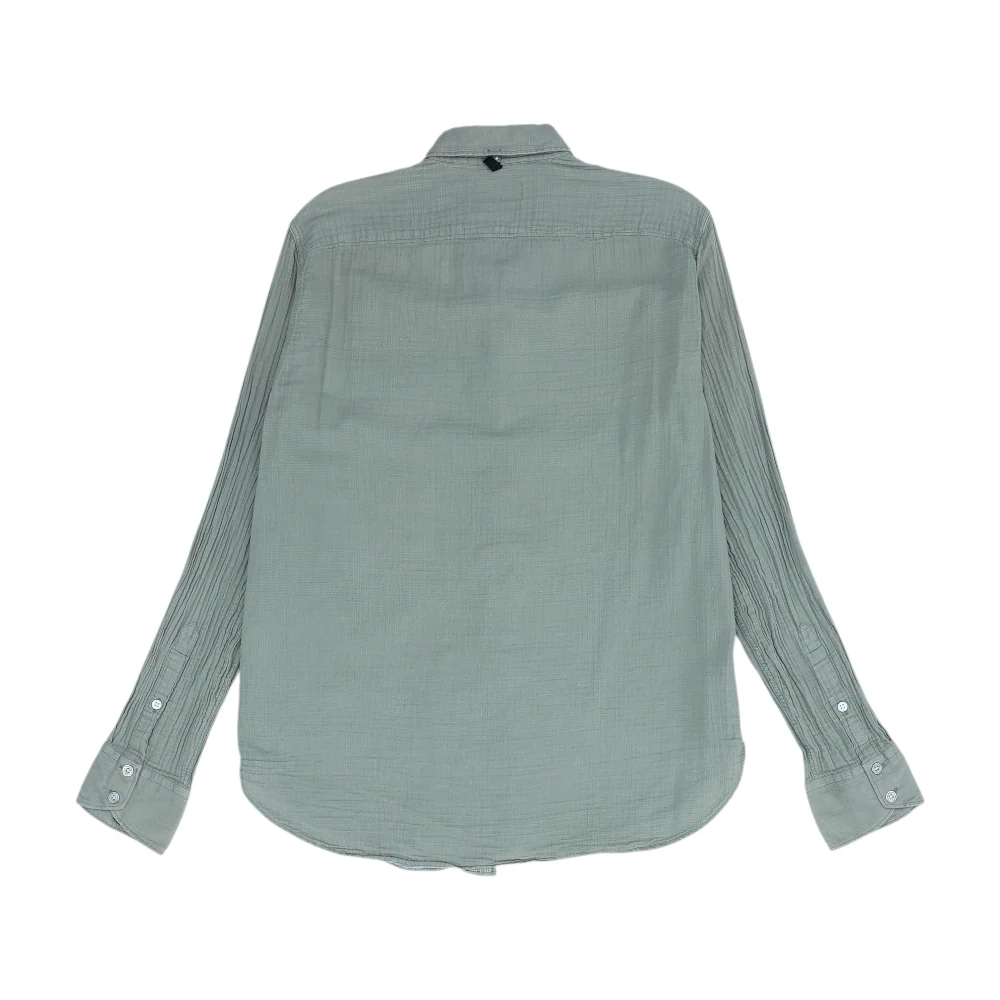 Brown Solid Long Sleeve Button Down - Image 2