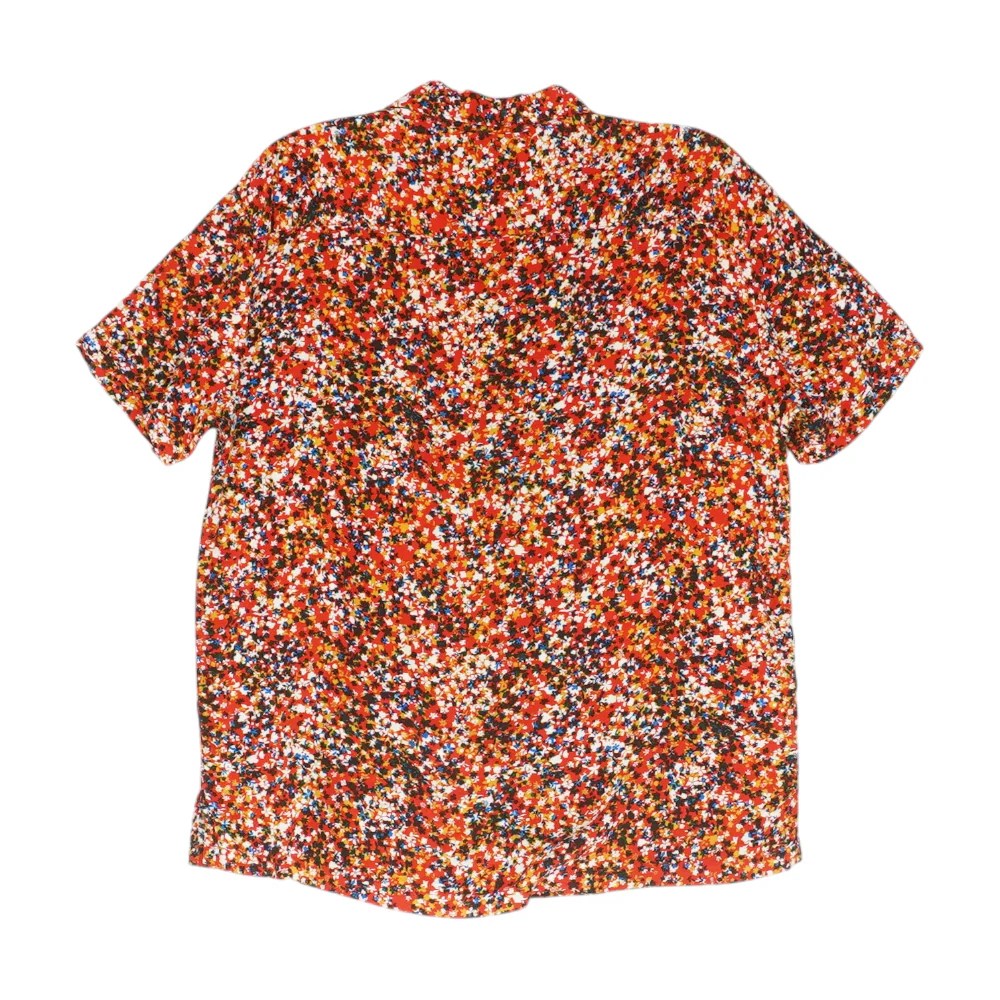 Red Floral Short Sleeve Button Down - Image 2