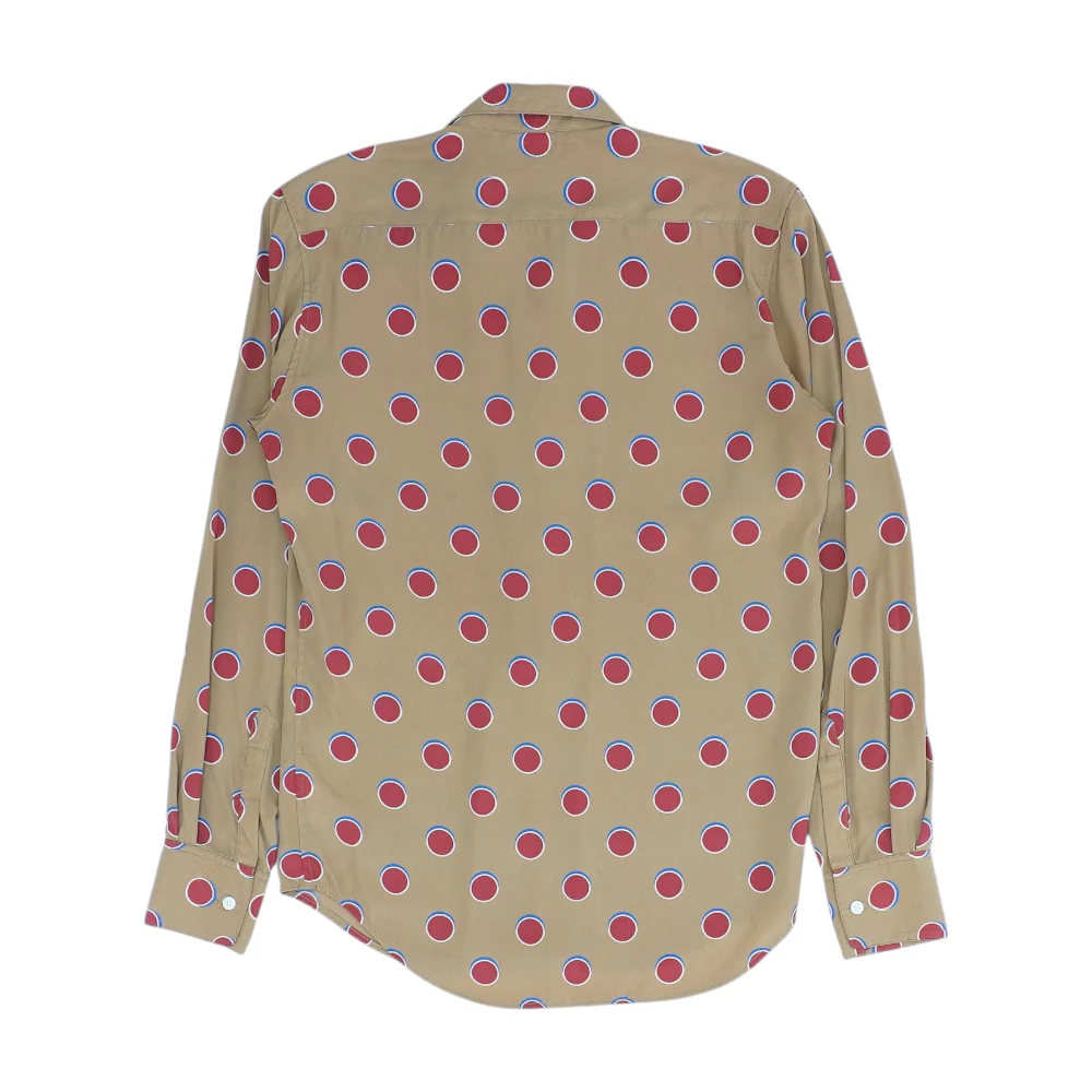 Brown Polka Dot Long Sleeve Button Down - Image 2