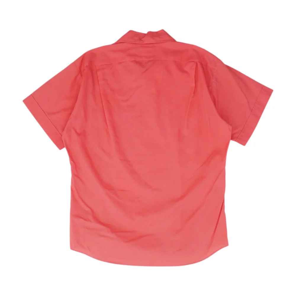 Pink Solid Short Sleeve Button Down - Image 2