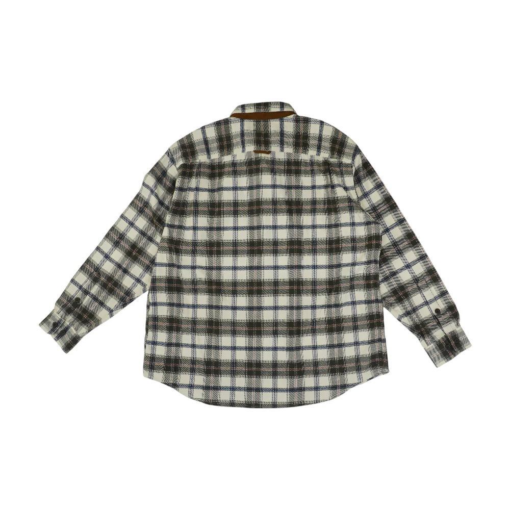 Green Plaid Flannel Button Down - Image 2