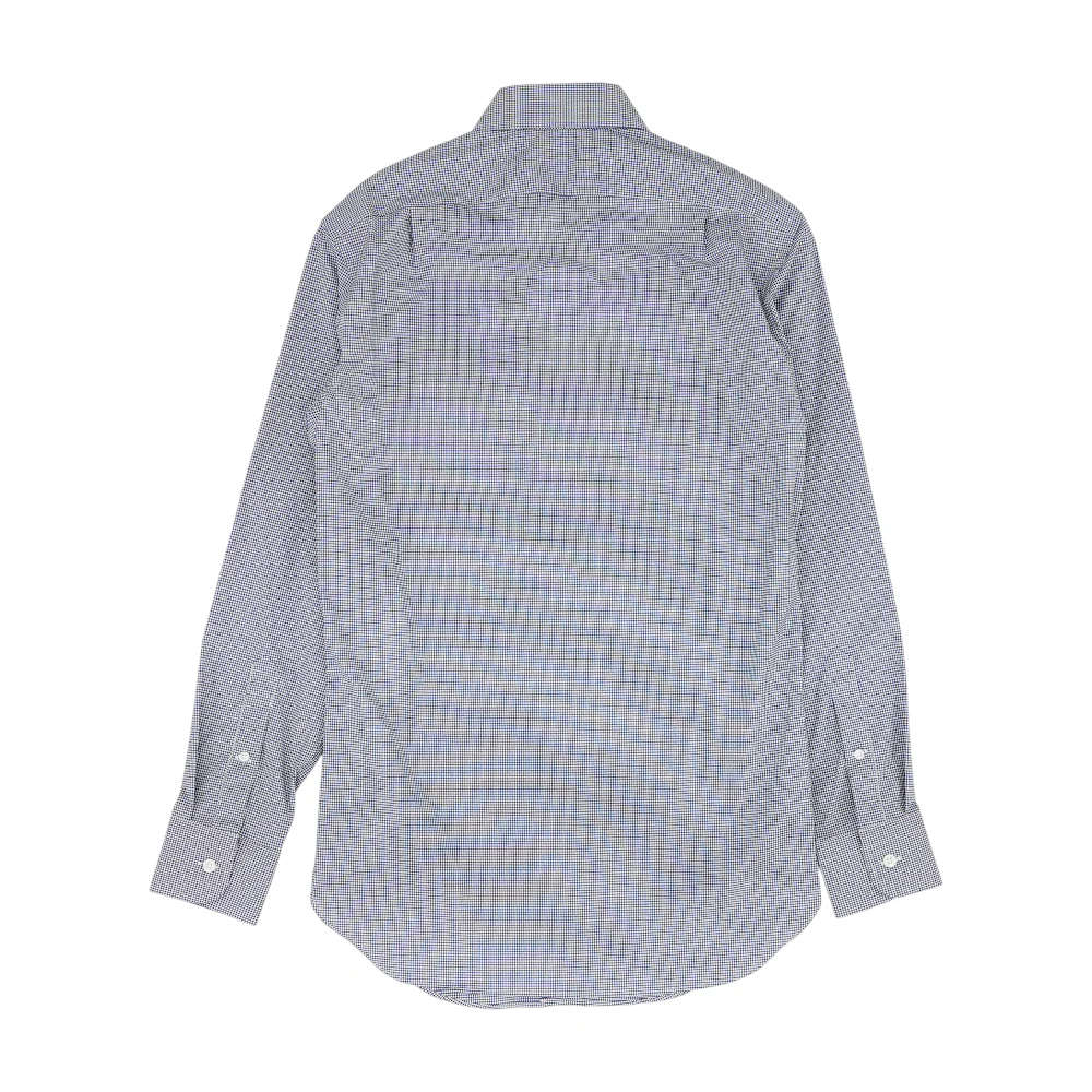 Navy Check Long Sleeve Button Down - Image 2