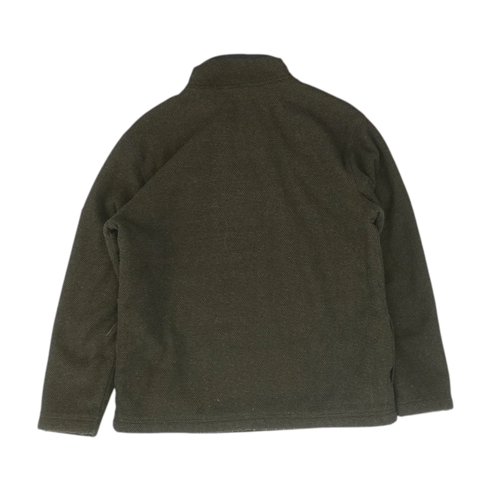 Brown Solid 1/4 Zip Pullover - Image 2