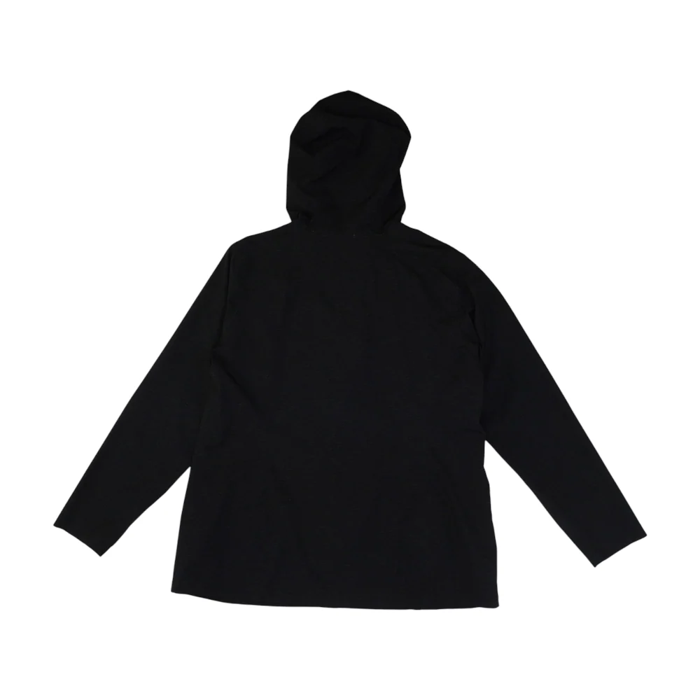 Black Solid Rain Jacket - Image 2