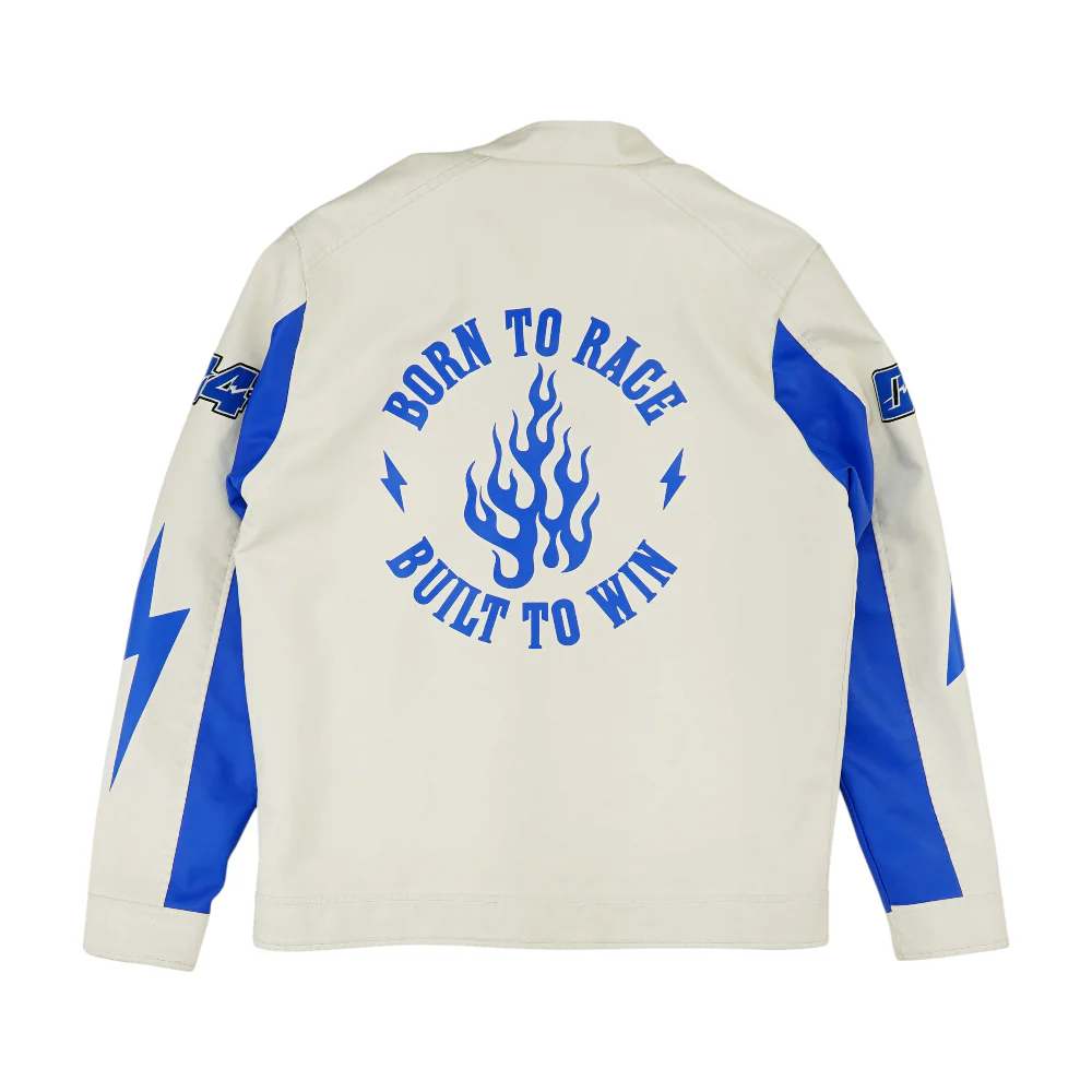 White Color Block Jacket - Image 2