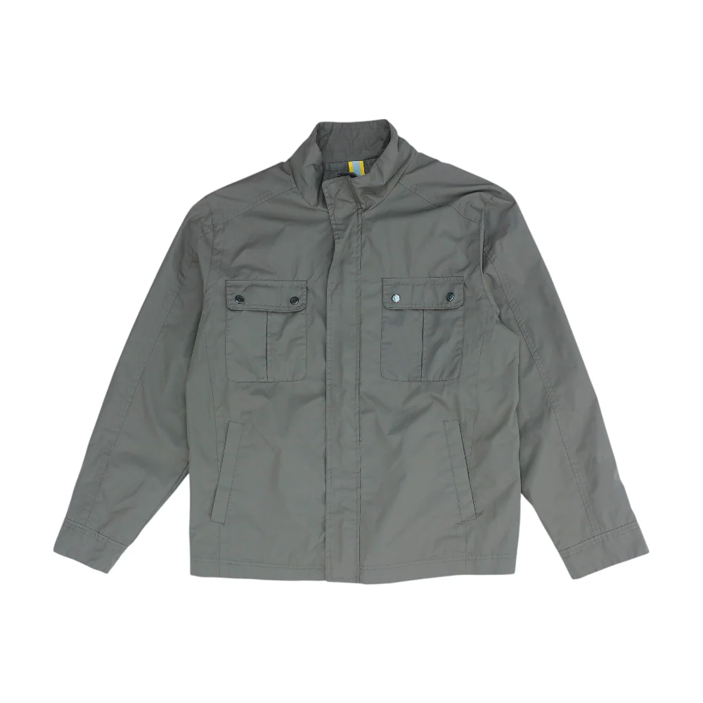 Brown Solid Rain Jacket