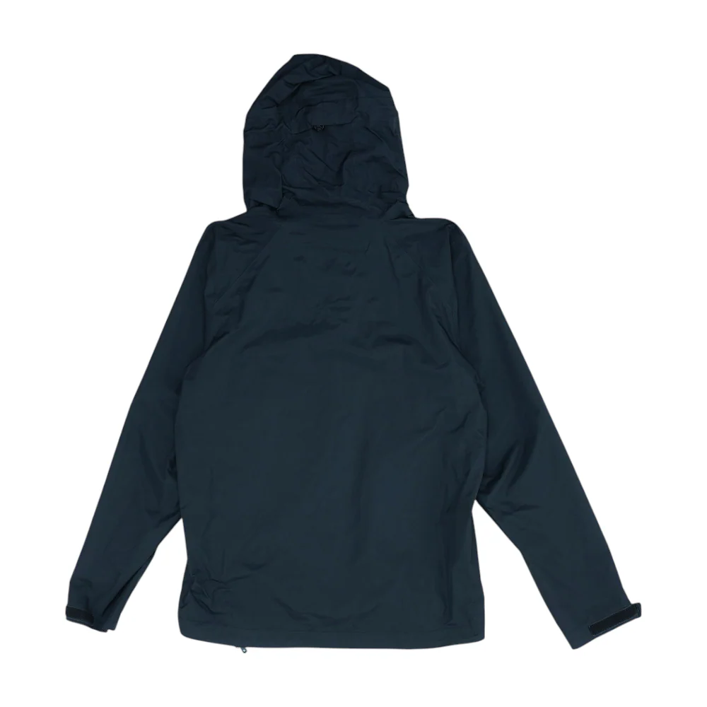 Black Solid Rain Jacket - Image 2