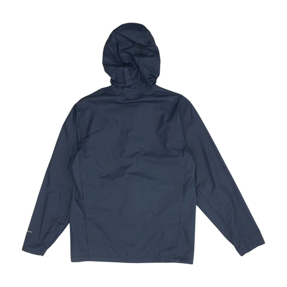 Navy Solid Rain Jacket - Image 2