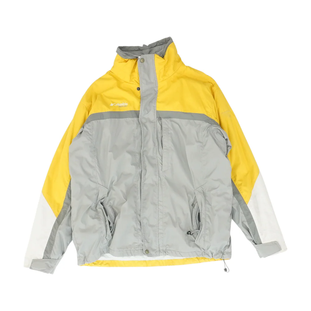 Vintage Gray Color Block Jacket