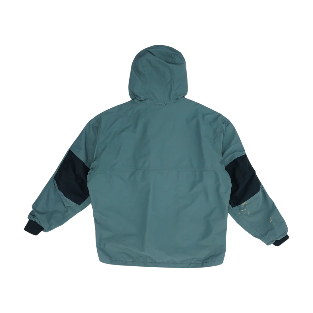 Gray Solid Rain Jacket - Image 2