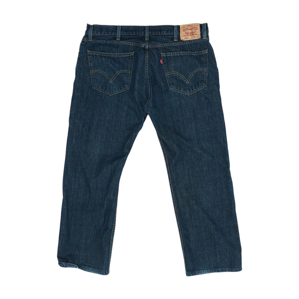505 Navy Regular Jeans - Image 2