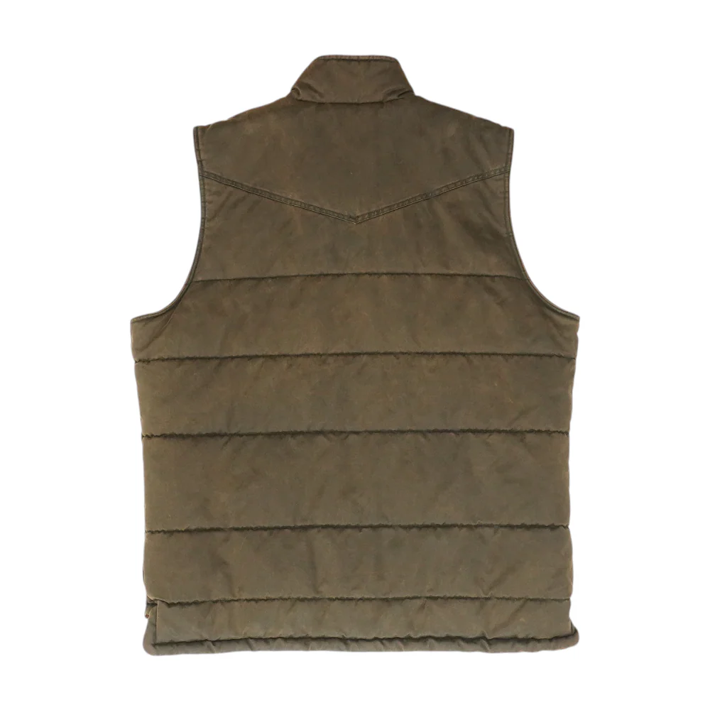 Brown Solid Casual Vest - Image 2