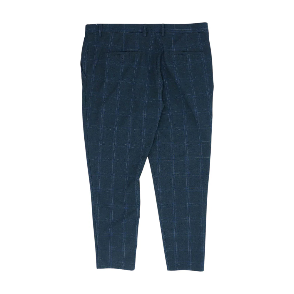 Black Plaid Straight Pants - Image 2