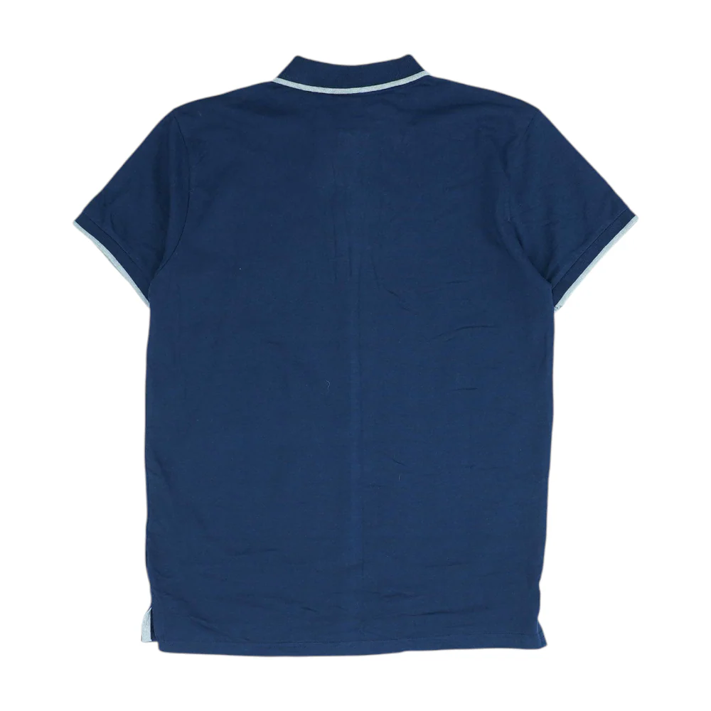Navy Solid Short Sleeve Polo - Image 2