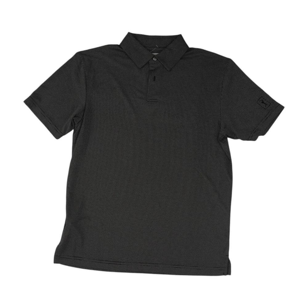 Black Polka Dot Short Sleeve Polo
