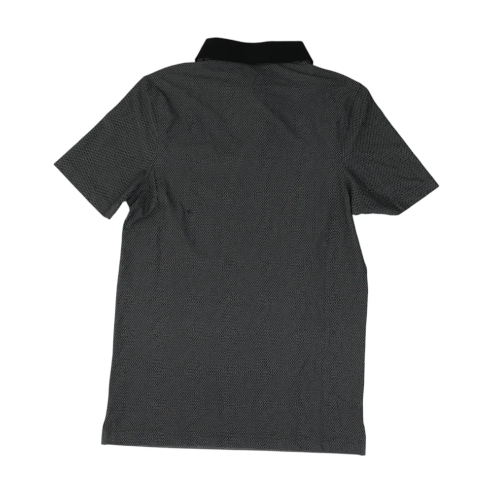 Gray Abstract Short Sleeve Polo - Image 2