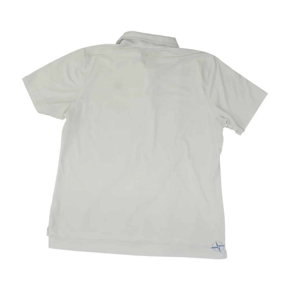 White Solid Short Sleeve Polo - Image 2