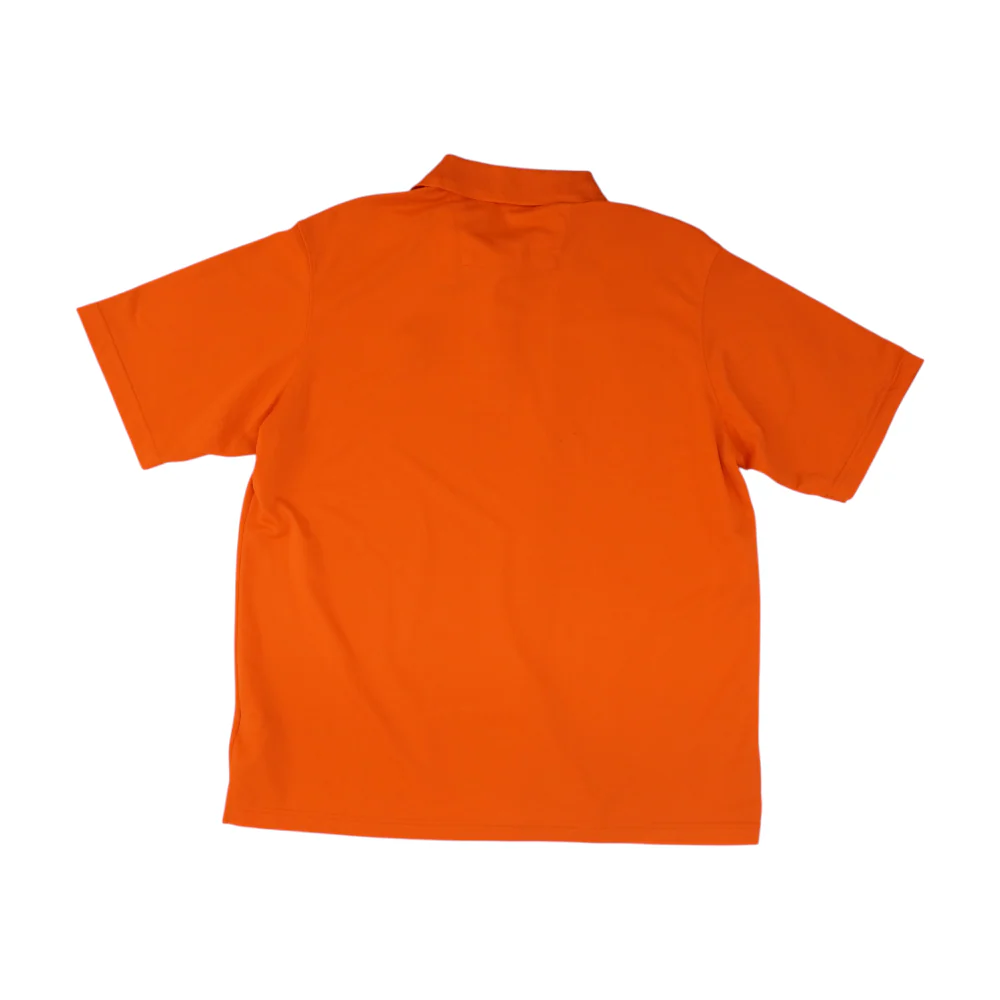 Neon Orange Solid Short Sleeve Polo - Image 2