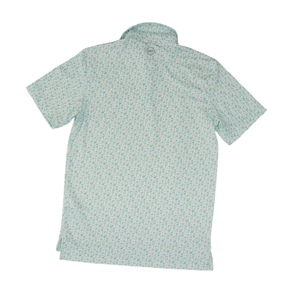 White Novelty Short Sleeve Polo - Image 2