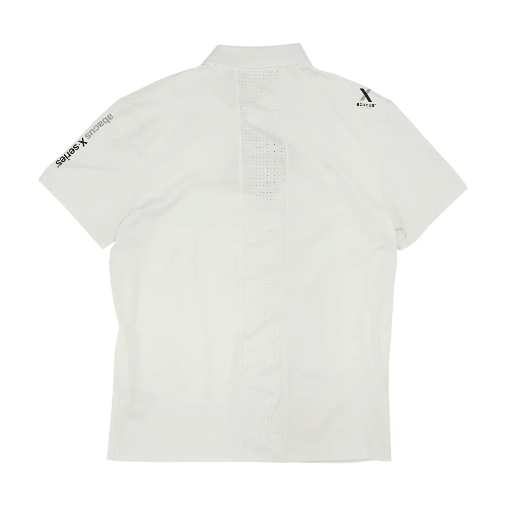 White Solid Short Sleeve Polo - Image 2