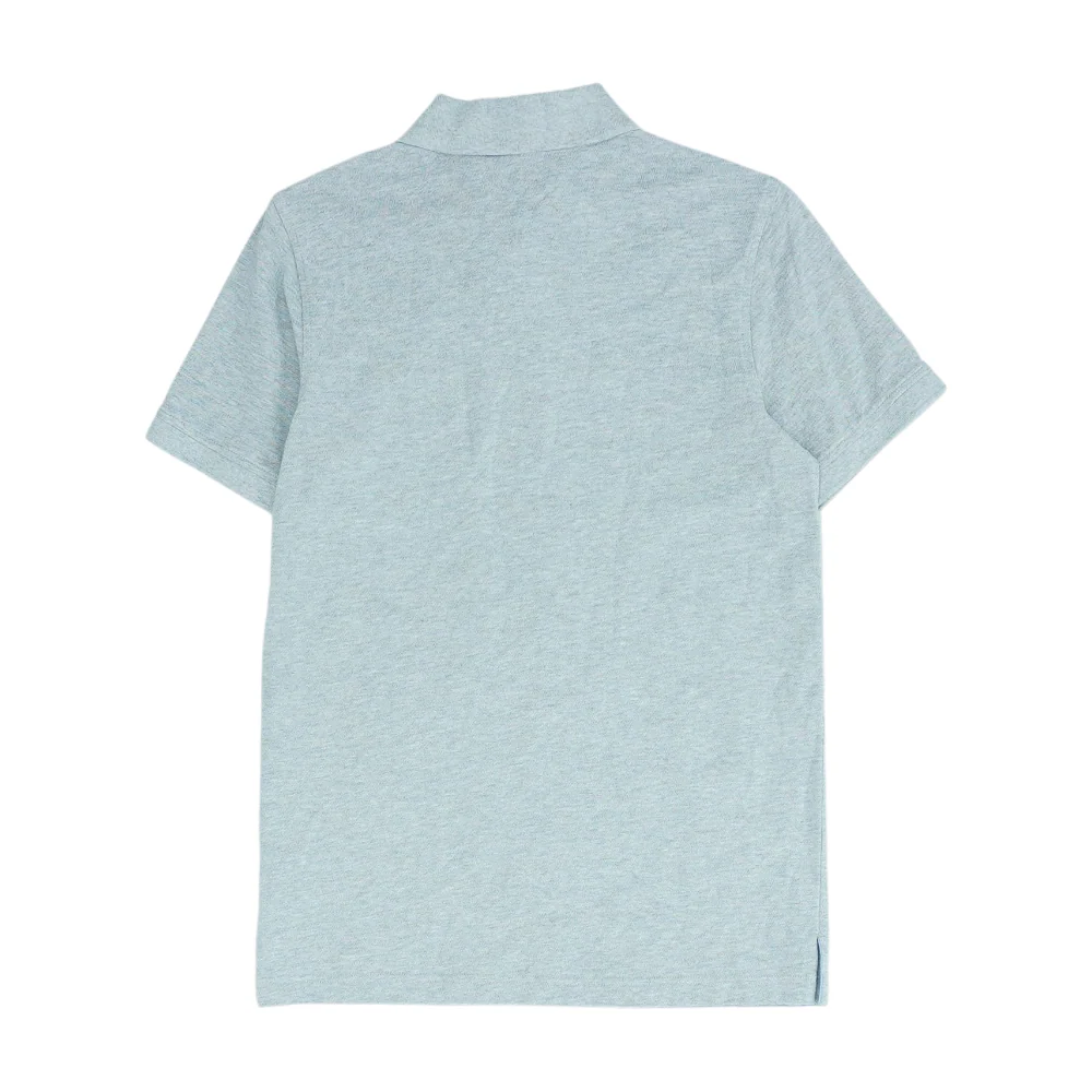 Gray Solid Short Sleeve Polo - Image 2