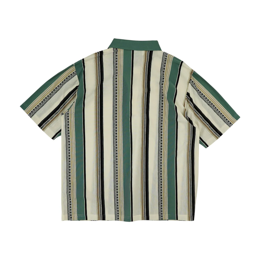 Ivory Striped Short Sleeve Polo - Image 2