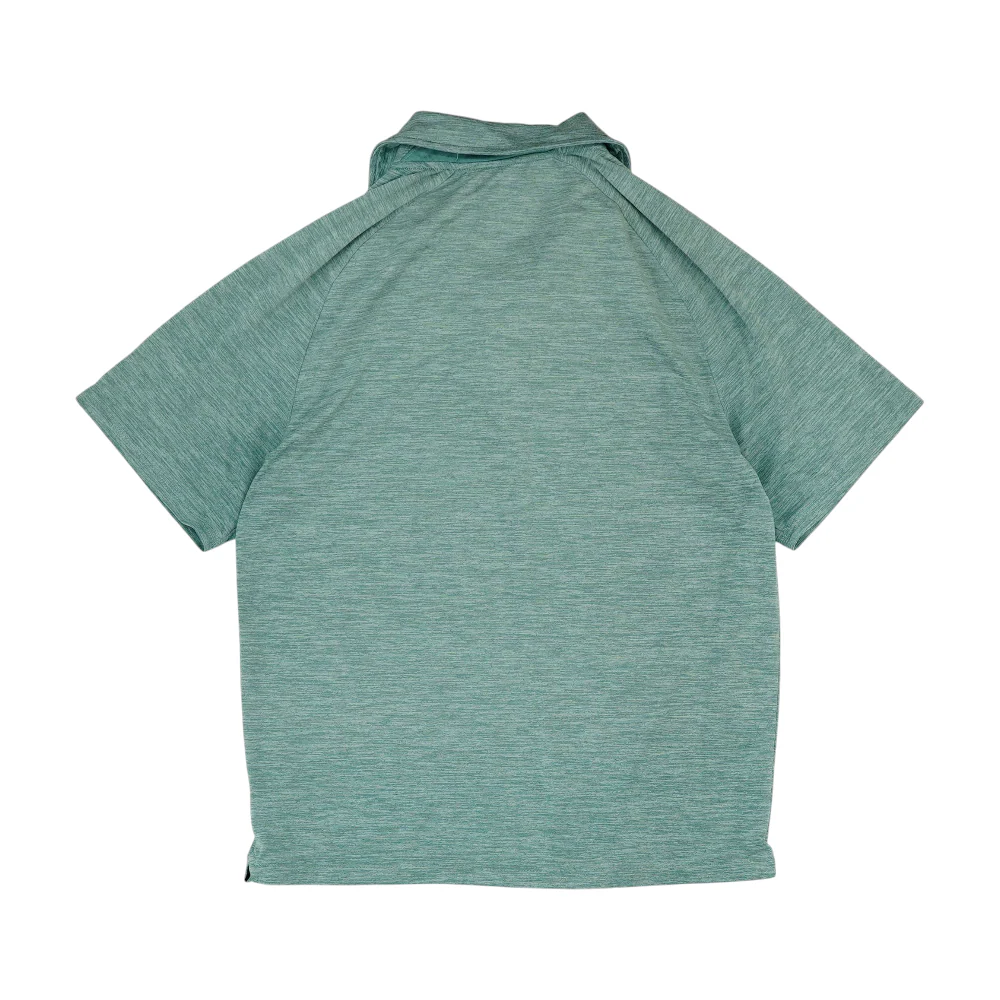 Green Solid Short Sleeve Polo - Image 2