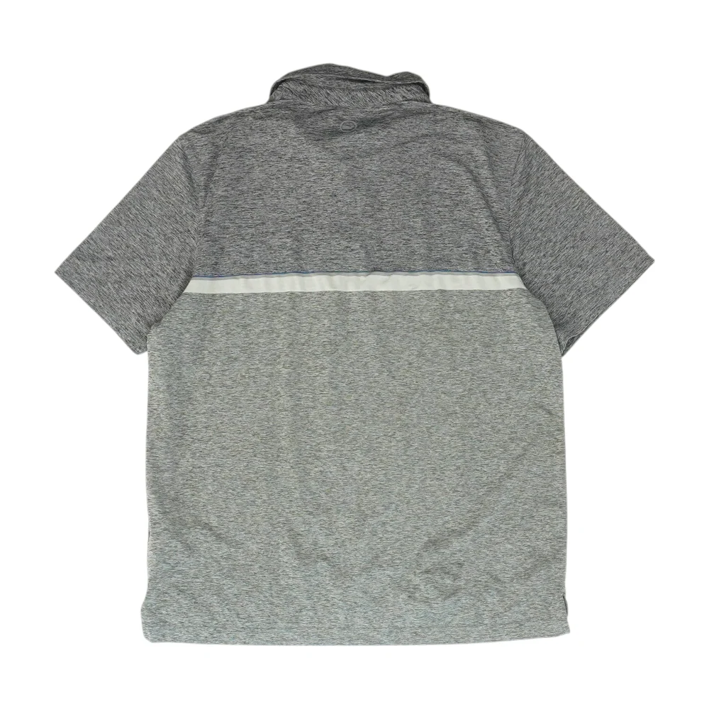 Gray Abstract Short Sleeve Polo - Image 2
