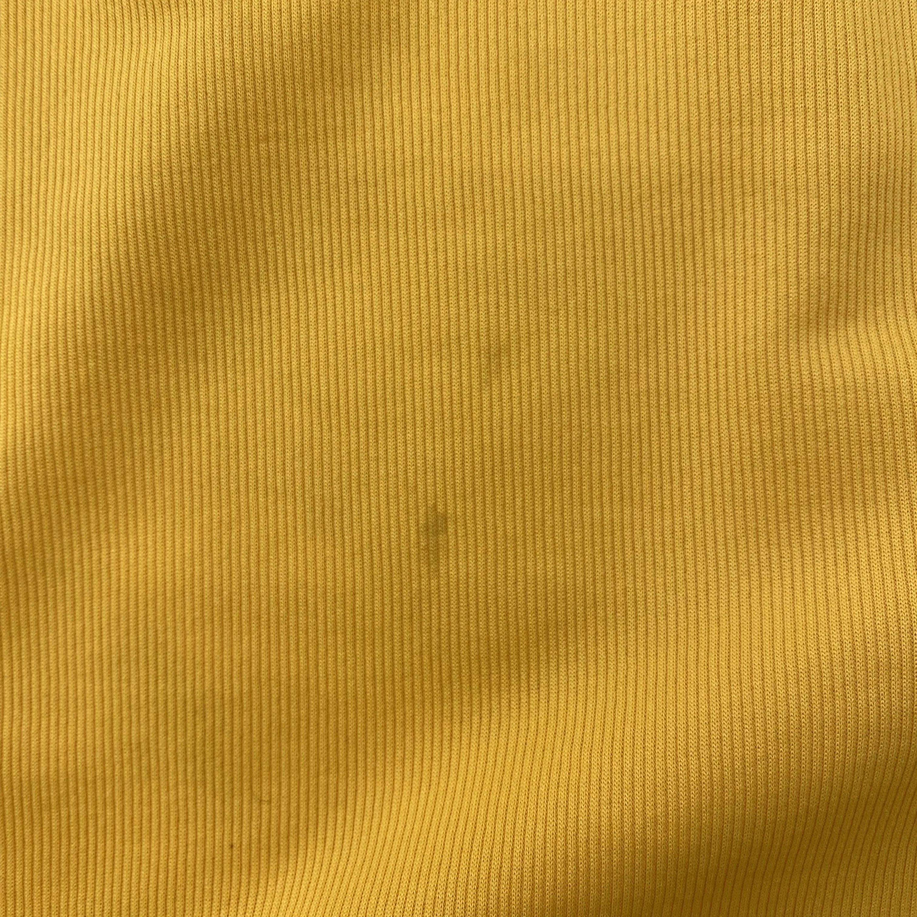 Vintage Yellow Solid Short Sleeve Polo - Image 3