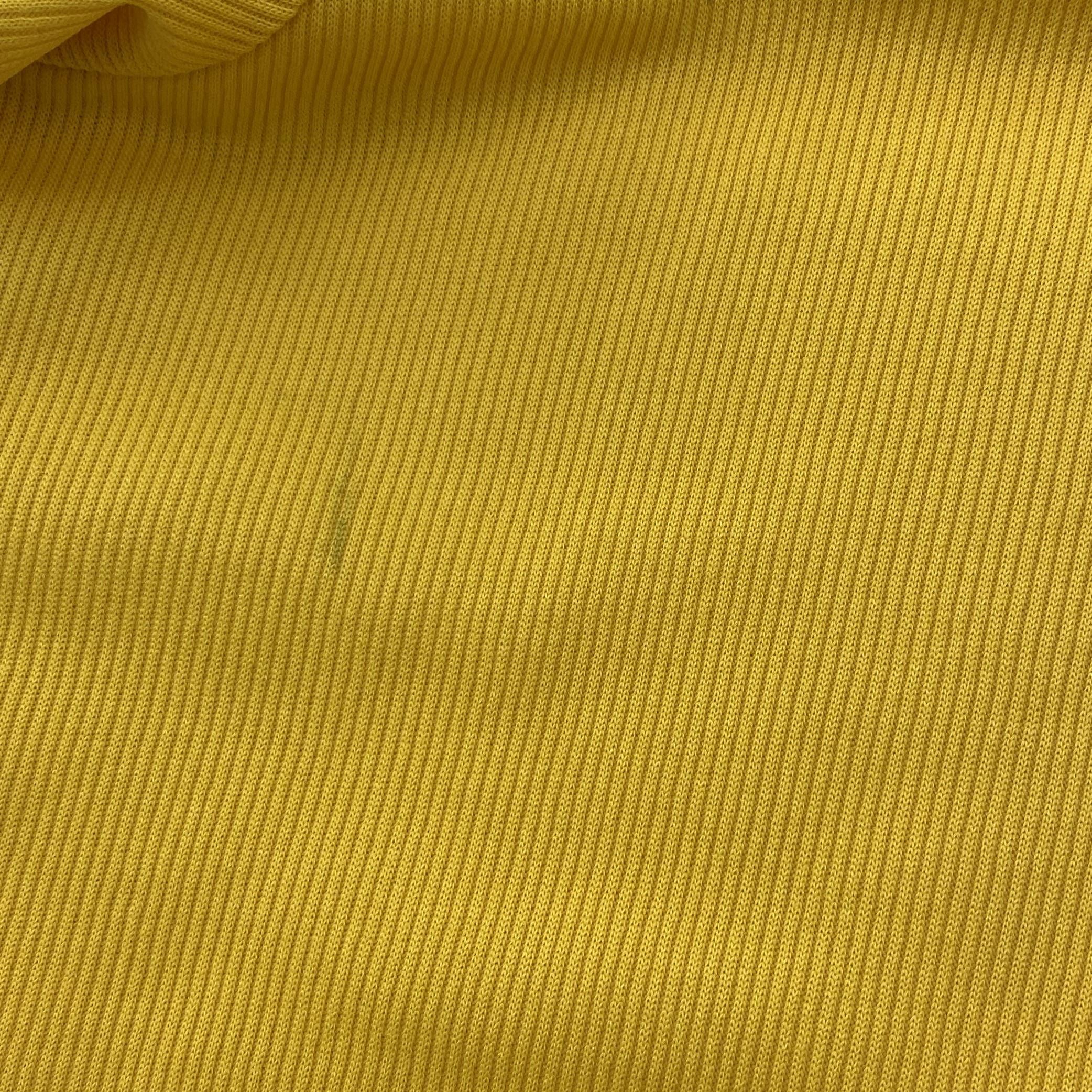 Vintage Yellow Solid Short Sleeve Polo - Image 4