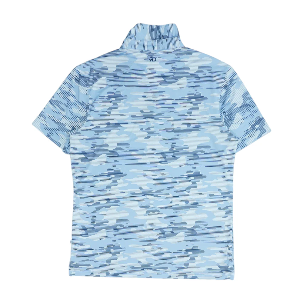 Blue Camo Short Sleeve Polo - Image 2