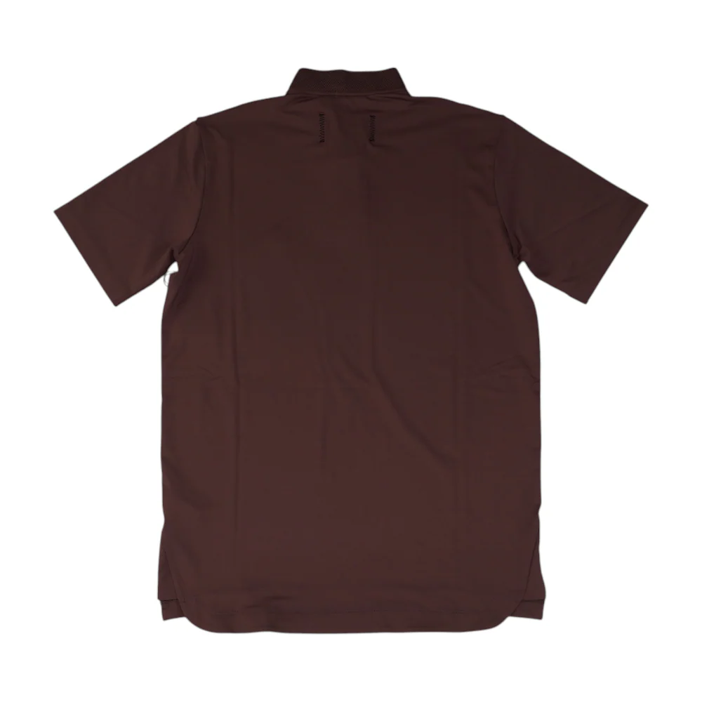 Maroon Solid Short Sleeve Polo - Image 2