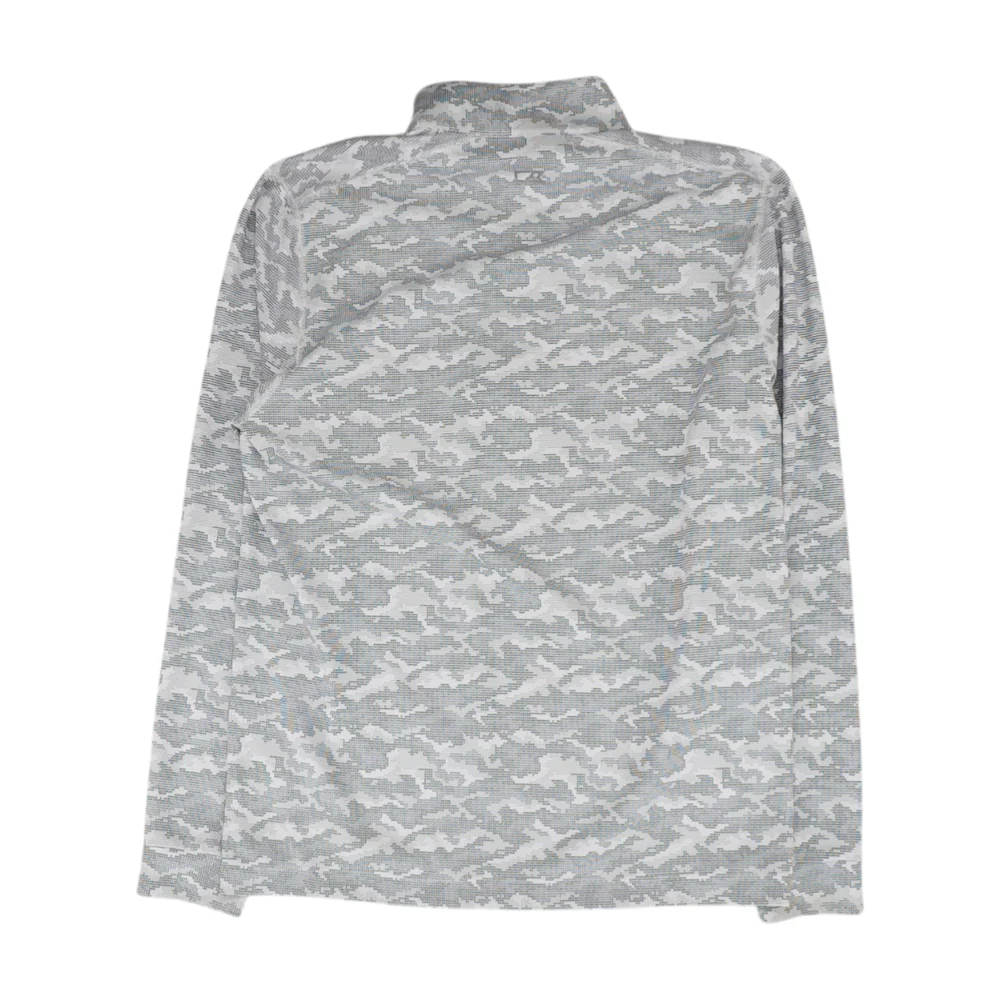 Gray Camo 1/4 Zip Pullover - Image 2