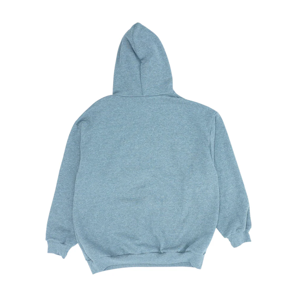 Gray Solid Hoodie Pullover - Image 2