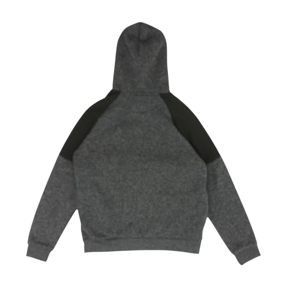 Black Color Block Hoodie Pullover - Image 2