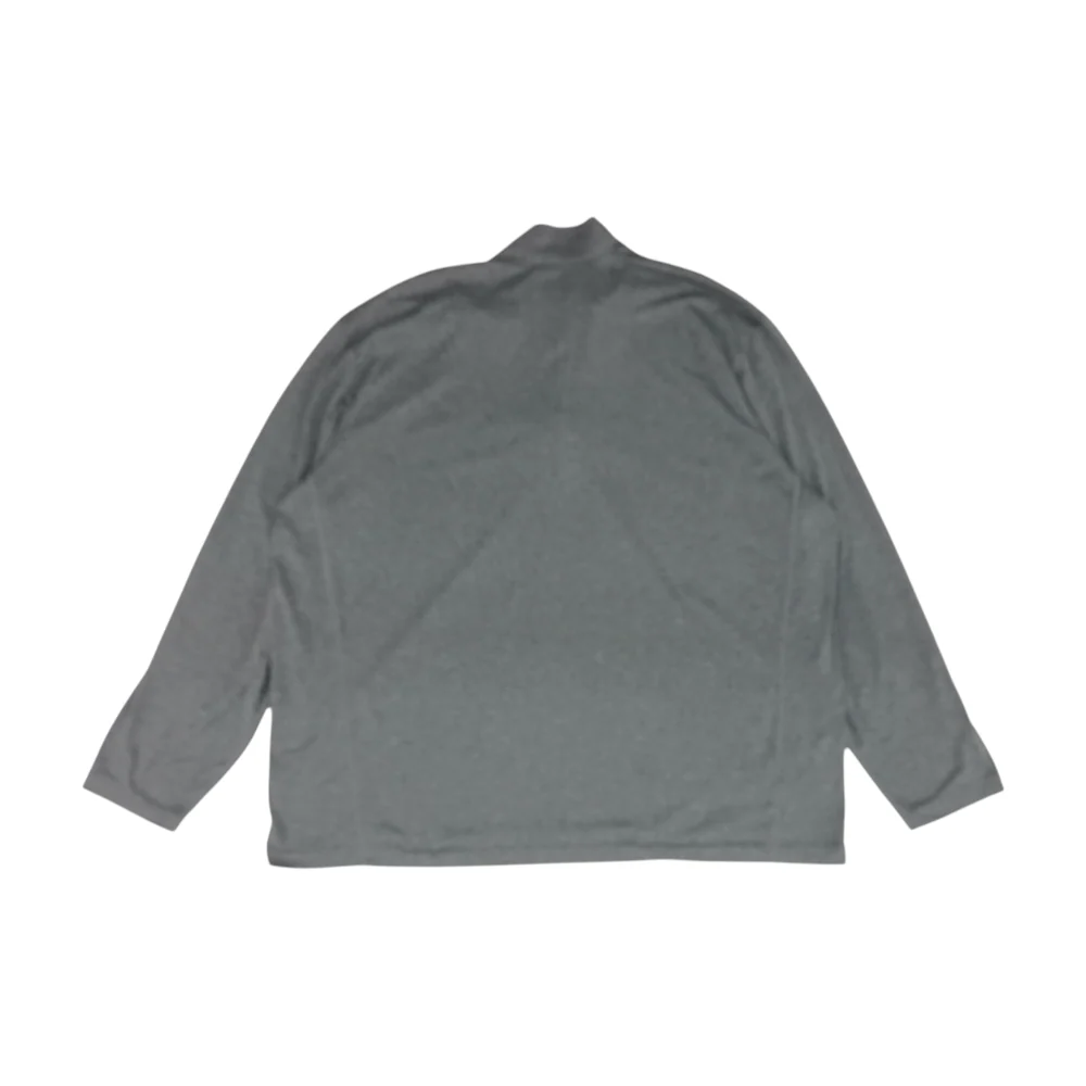 Gray Solid 1/4 Zip Pullover - Image 2